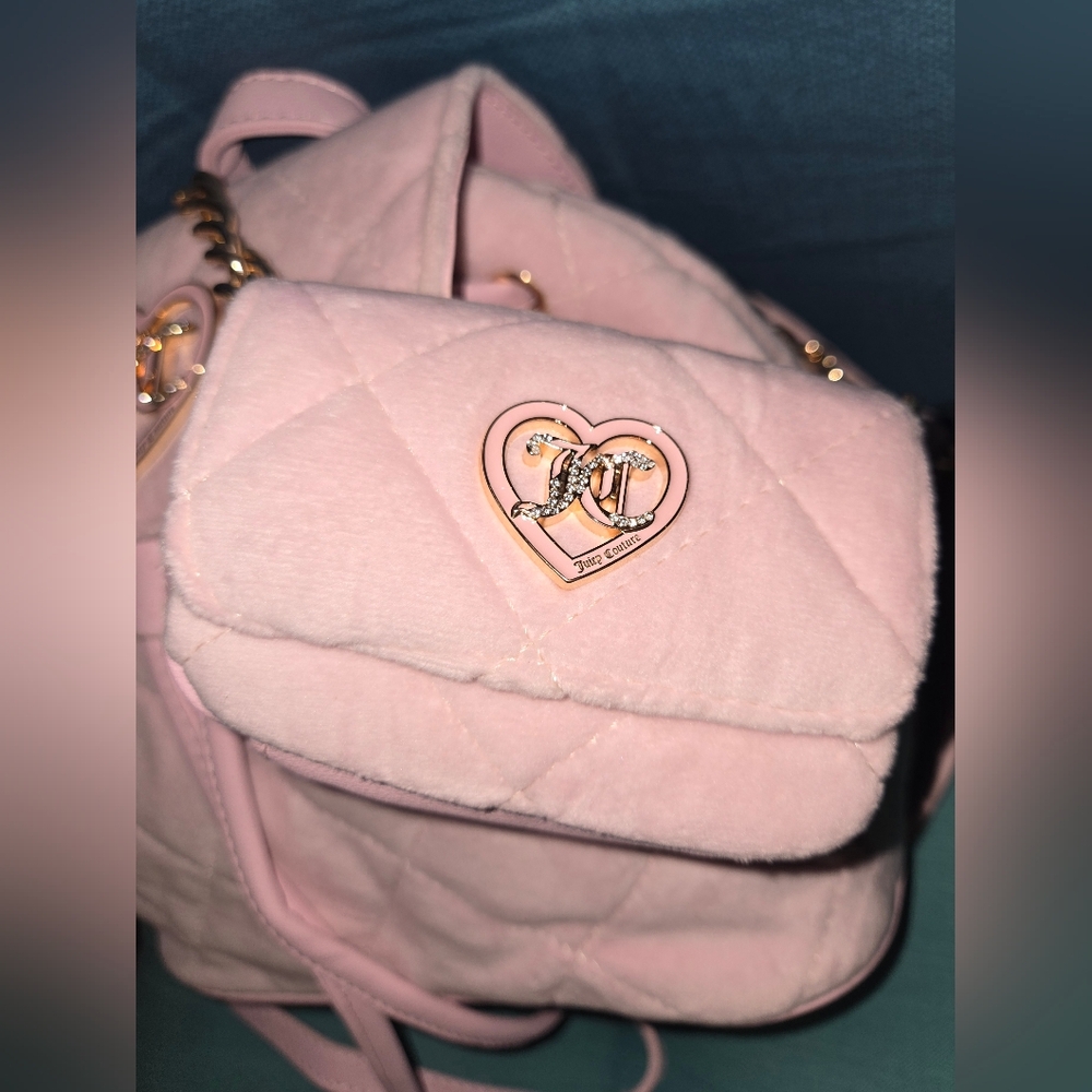 Juicy Couture Quilted Backpack with Matching Mini - Picture 3 of 12